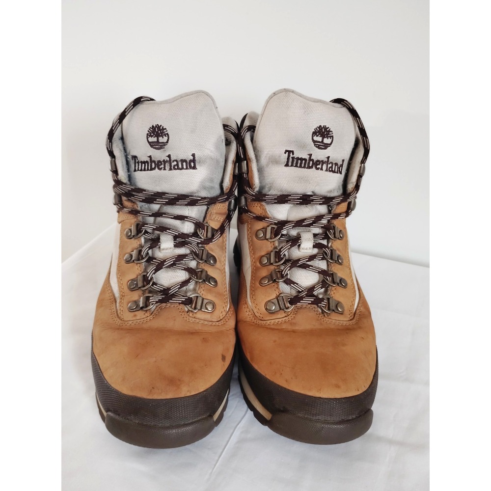 Timberland Euro Hiker Boot Wheat Nubuck Leather Men 10.5 Streetwear Biker Wester